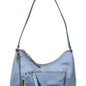Bally Nour 6301222 Muschel + Gold Kette Schultertasche
