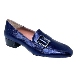 Bally Janelle 6217721 Damen Metall Ink Loafer Leder