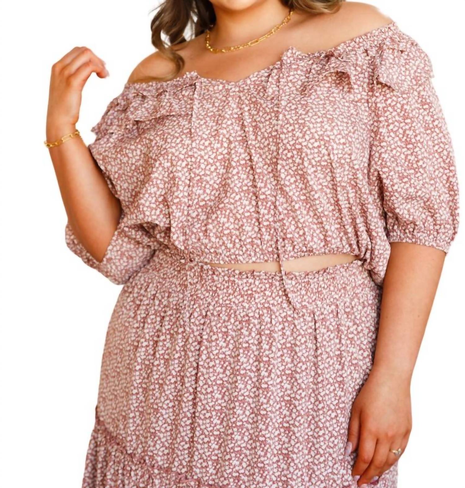 Goldene Stunde Top in Rose