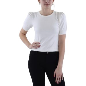 Pullover mit Rundhalsausschnitt und Puffärmeln