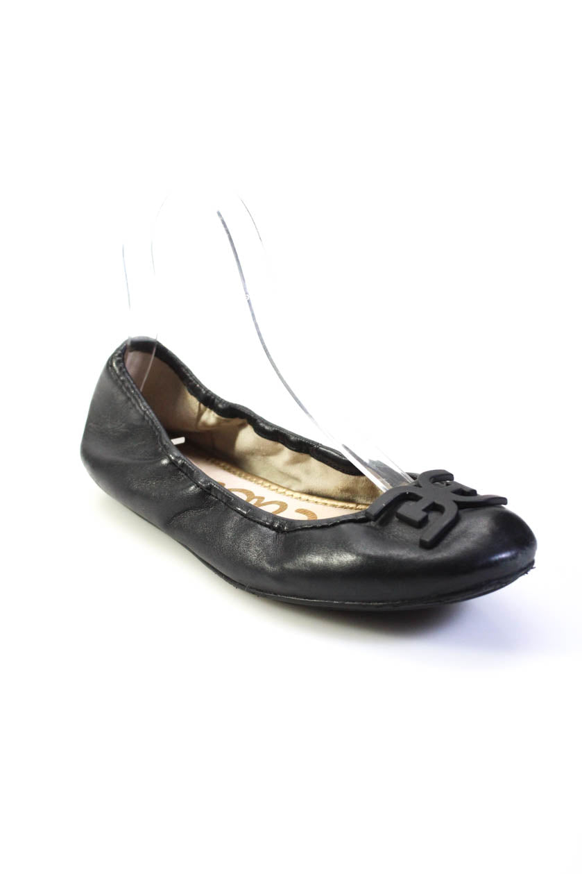 Sam Edelman Schwarze Leder Ballerinas für Damen