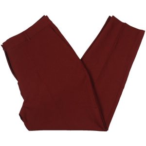 High-Rise-Knöchelhose mit Biesen