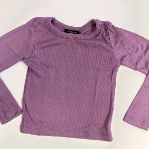 Langarmshirt für Kinder in Flieder