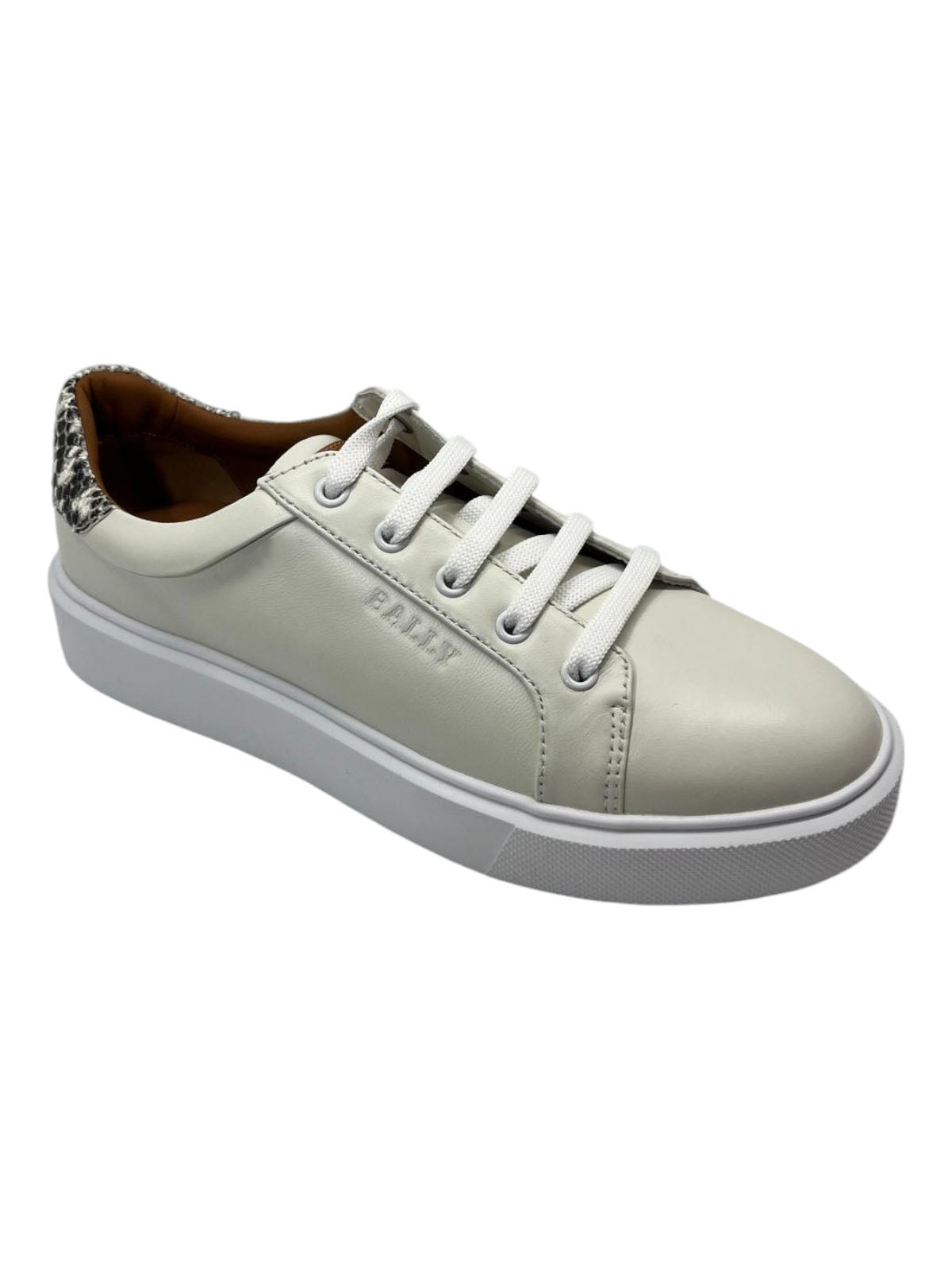 Bally Clorys 6234065 Damen Weiß/Roccia Leder Sneaker