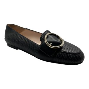 Bally Clariska 6301228 Damen Schwarz Geprägte Leder Wohnungen