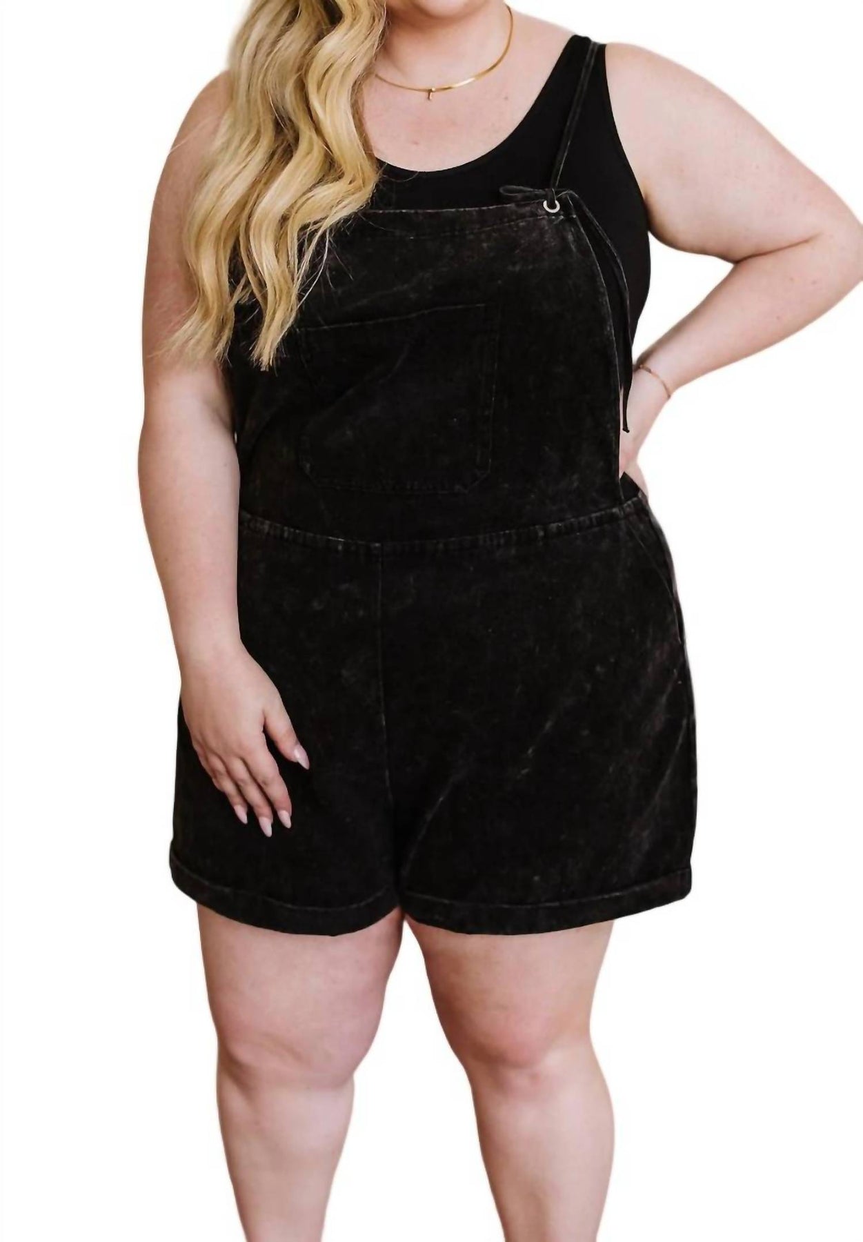 Auf einer Reise Shortalls in schwarz