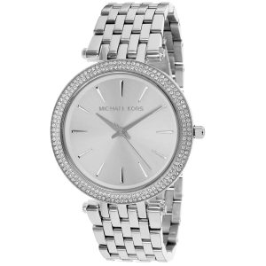 Michael Kors Darci MK3190 Damen-Silberquarz-Armbanduhr, 33 mm