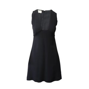 Stella McCartney Minikleid mit tiefem Ausschnitt aus schwarzer Viskose