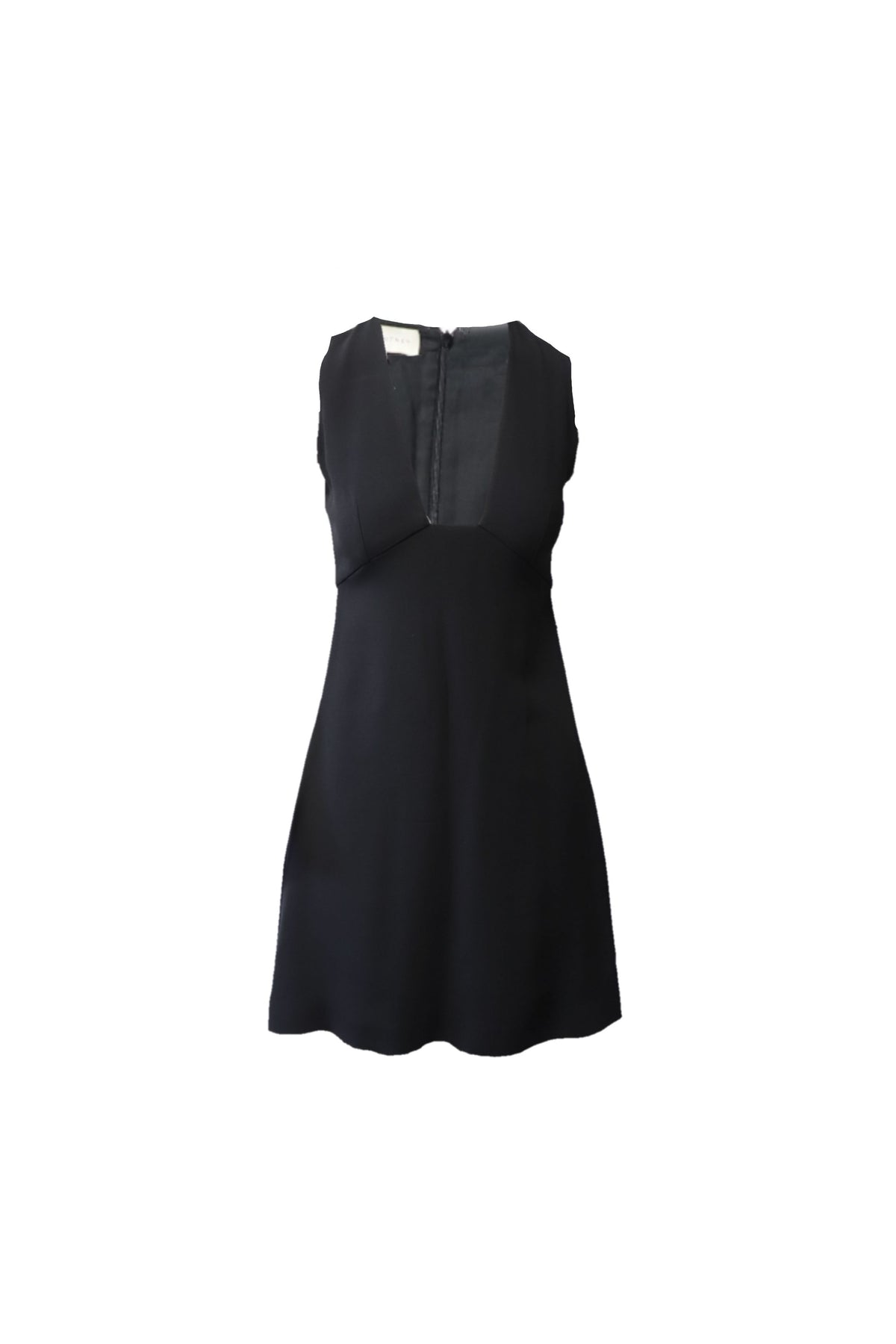 Stella McCartney Plunge Neckline Minikleid aus schwarzer Viskose