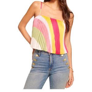 Sarah Plissee-Tanktop in mehreren Farben 7732541456444