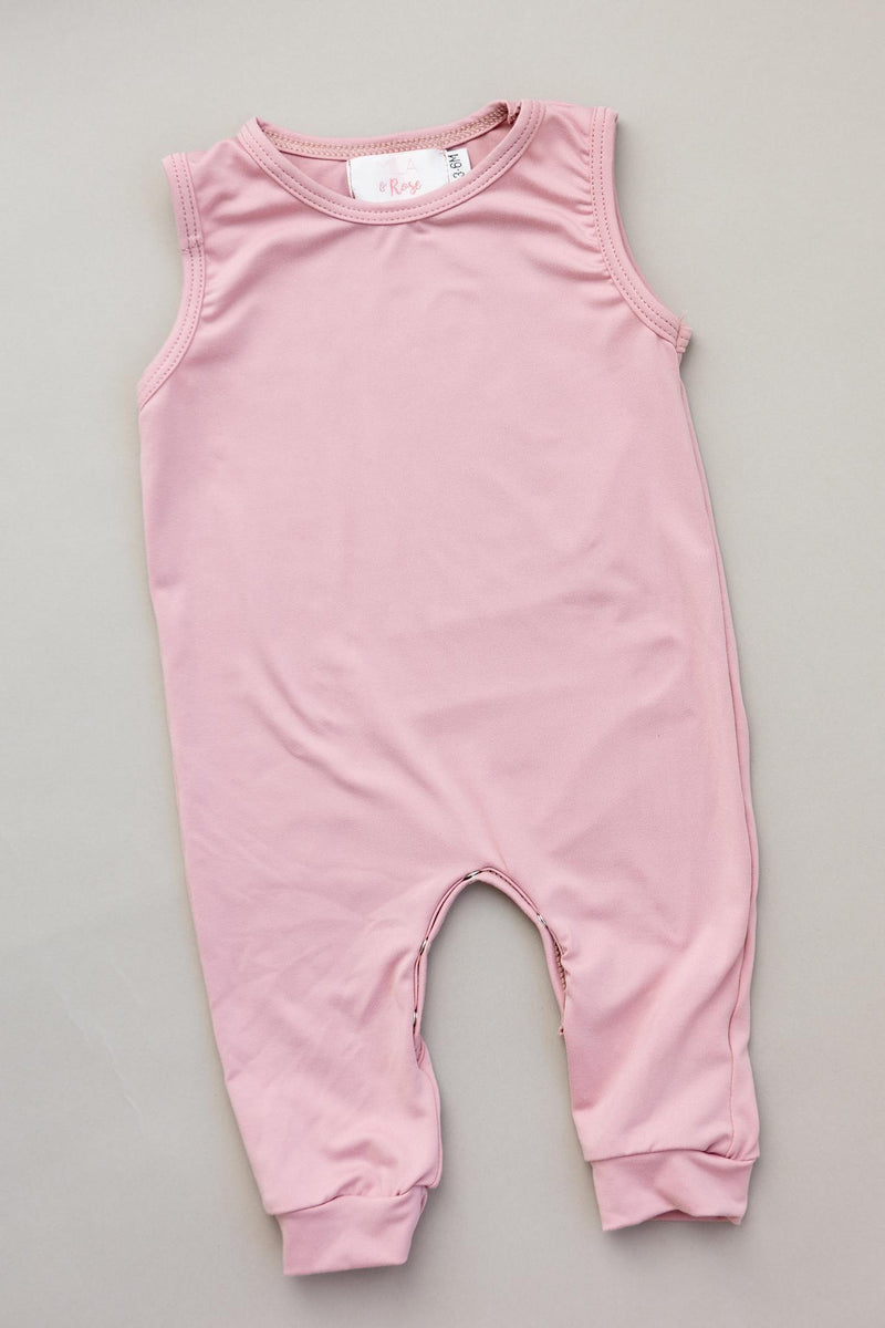 Vintage Rosa Top Einteiliger Jogger
