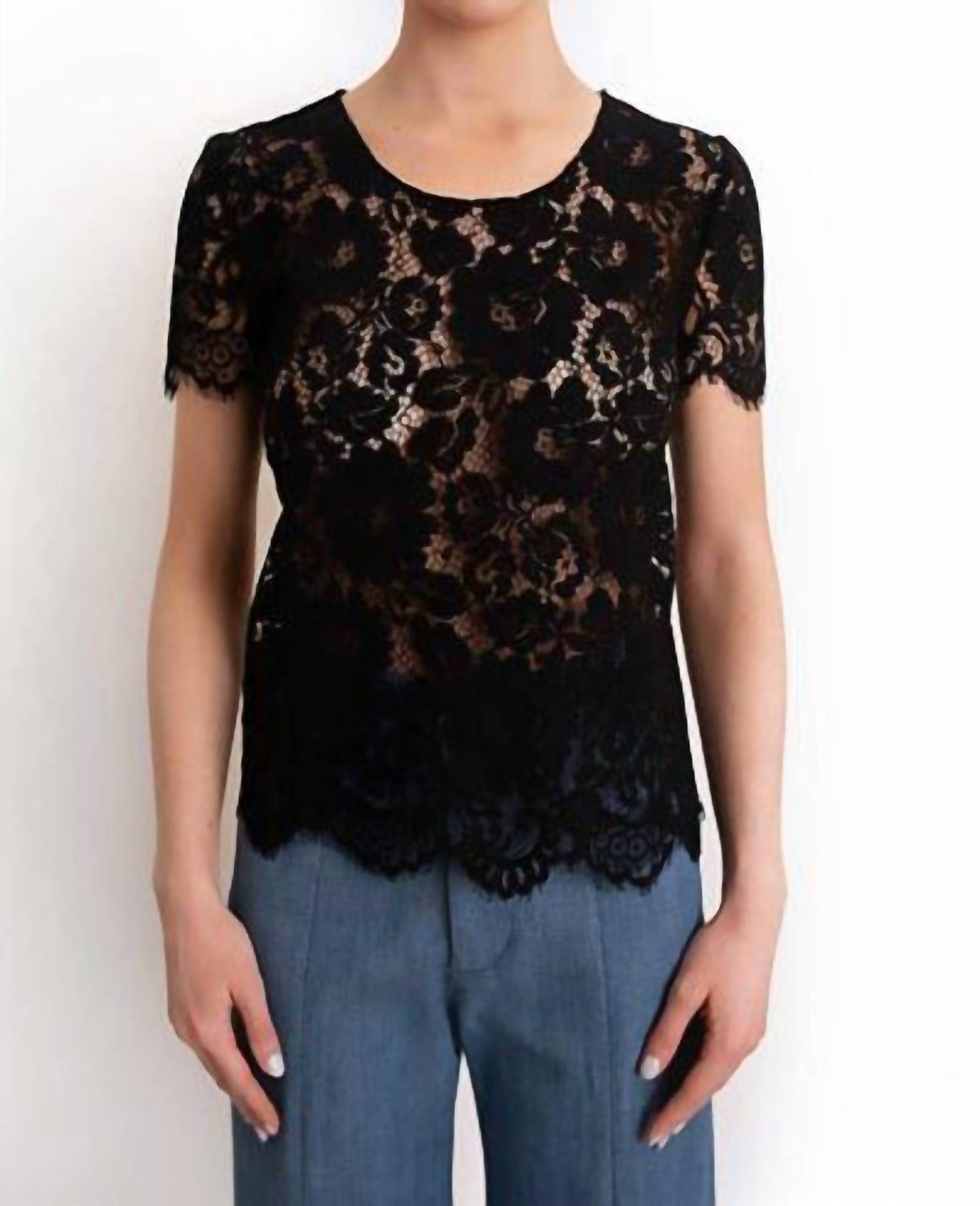 Moto Top in Schwarz