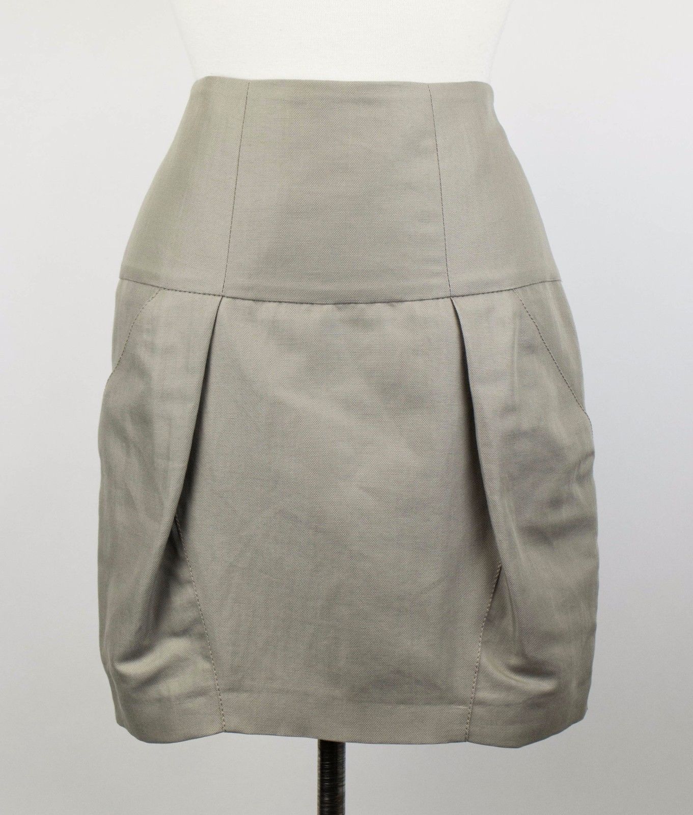 Grauer Baumwollmischrock für Damen