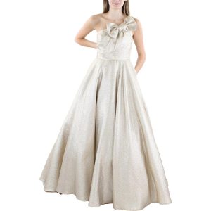 Metallic-Abendkleid
