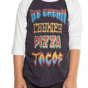 Jungen Recycelt Vintage Jersey 3/4 Ärmel Raglan Baseball Tee in schwarz & Salz