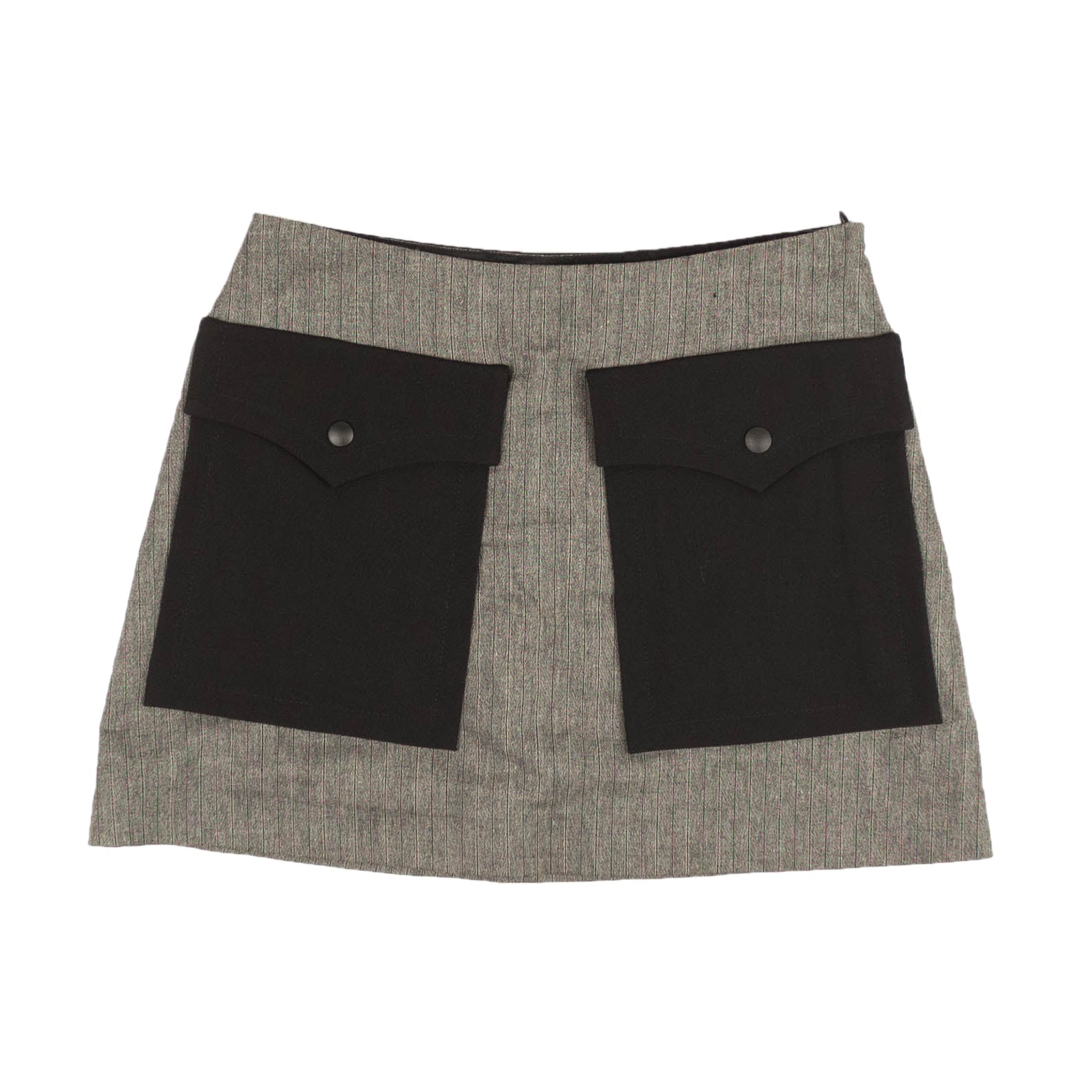 Graue Pinstripe Sensitive Content Minirock