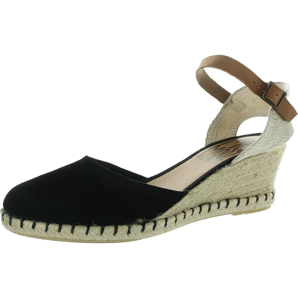 Schwarze Leder Pumps von Malena – Keilsandalen