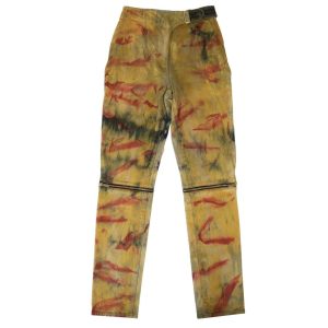 Gelbe Krawatten-Jeans