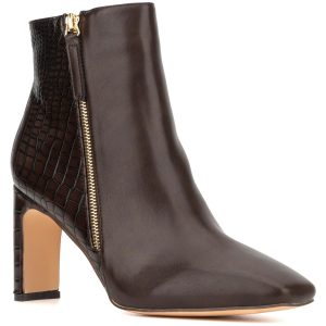 Chelsea-Stiefel „Una“ aus Kunstleder mit Prägung