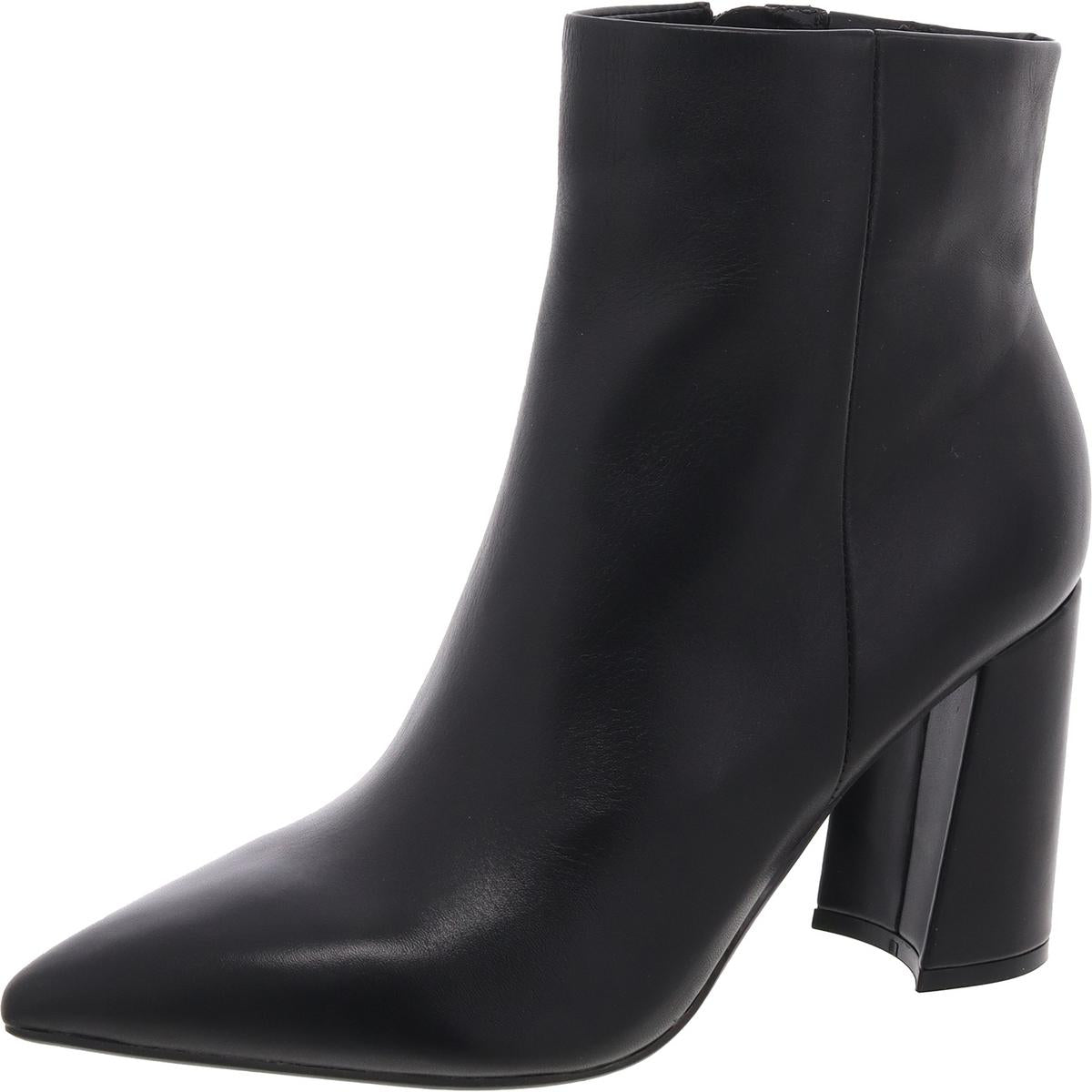 Greneda Block Heel Stiefeletten aus Kunstleder