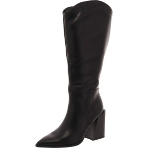 Tati Kniehohe Stiefel aus Kunstleder mit Blockabsatz