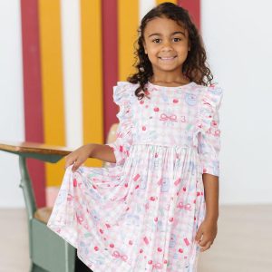 School Days 3/4-Rüschen-Twirl-Kleid
