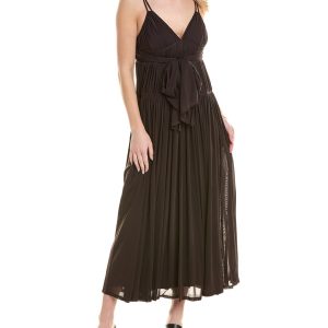 Rebecca Taylor gerafftes Maxikleid