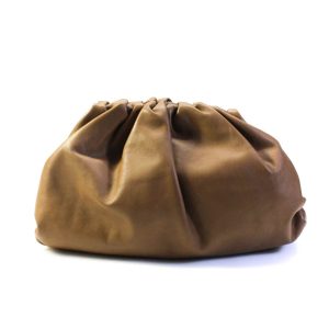 Bottega Veneta Damen The Pouch Leder Clutch Handtasche Braun