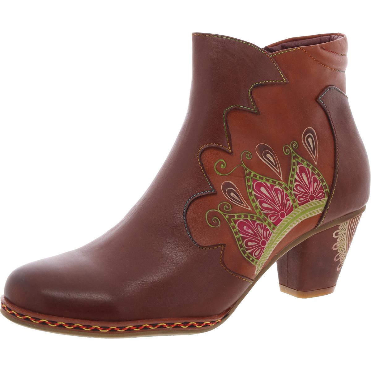 Zamihi Leder Stiefeletten mit Reißverschluss