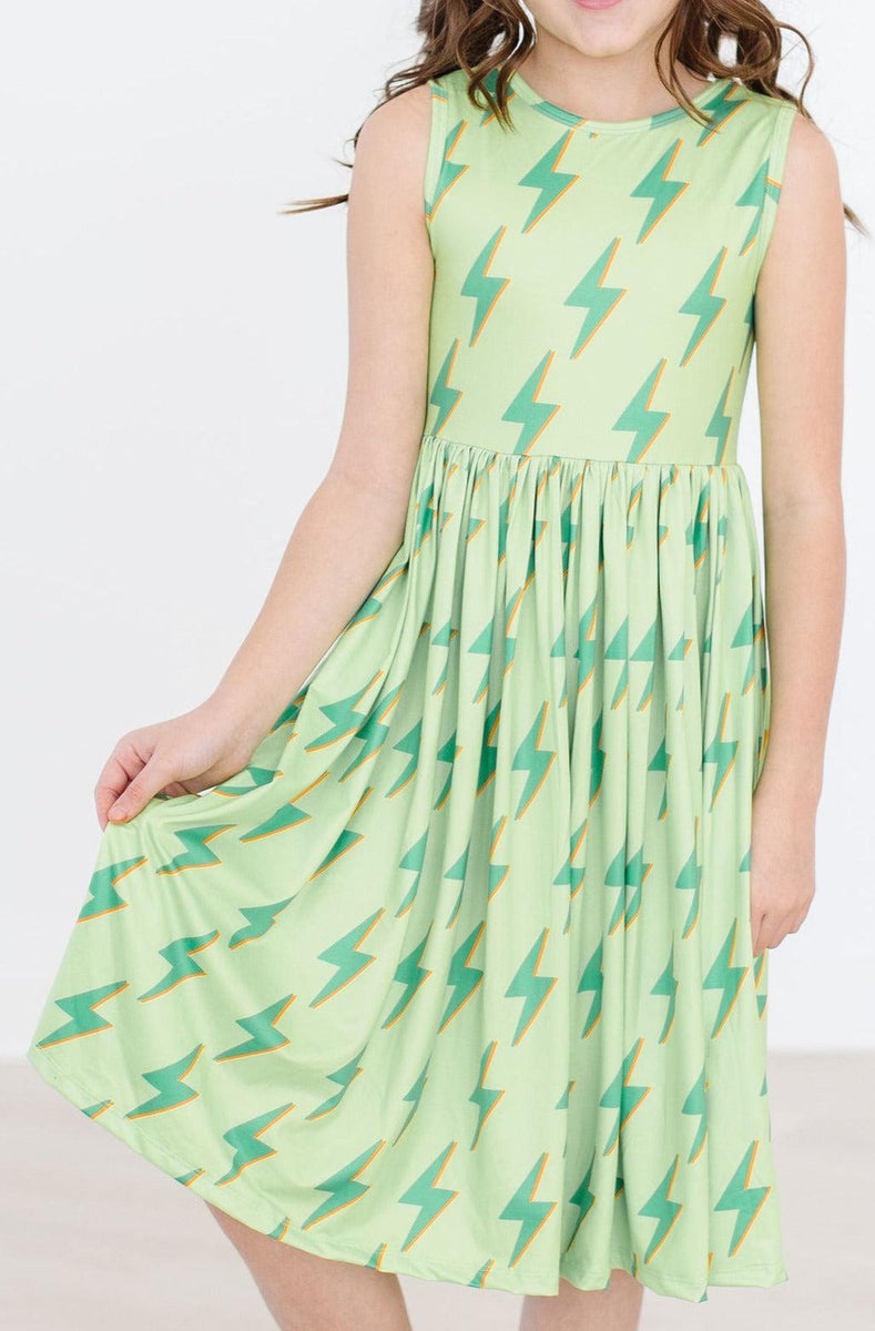 Neon Lightning Top Twirl Kleid