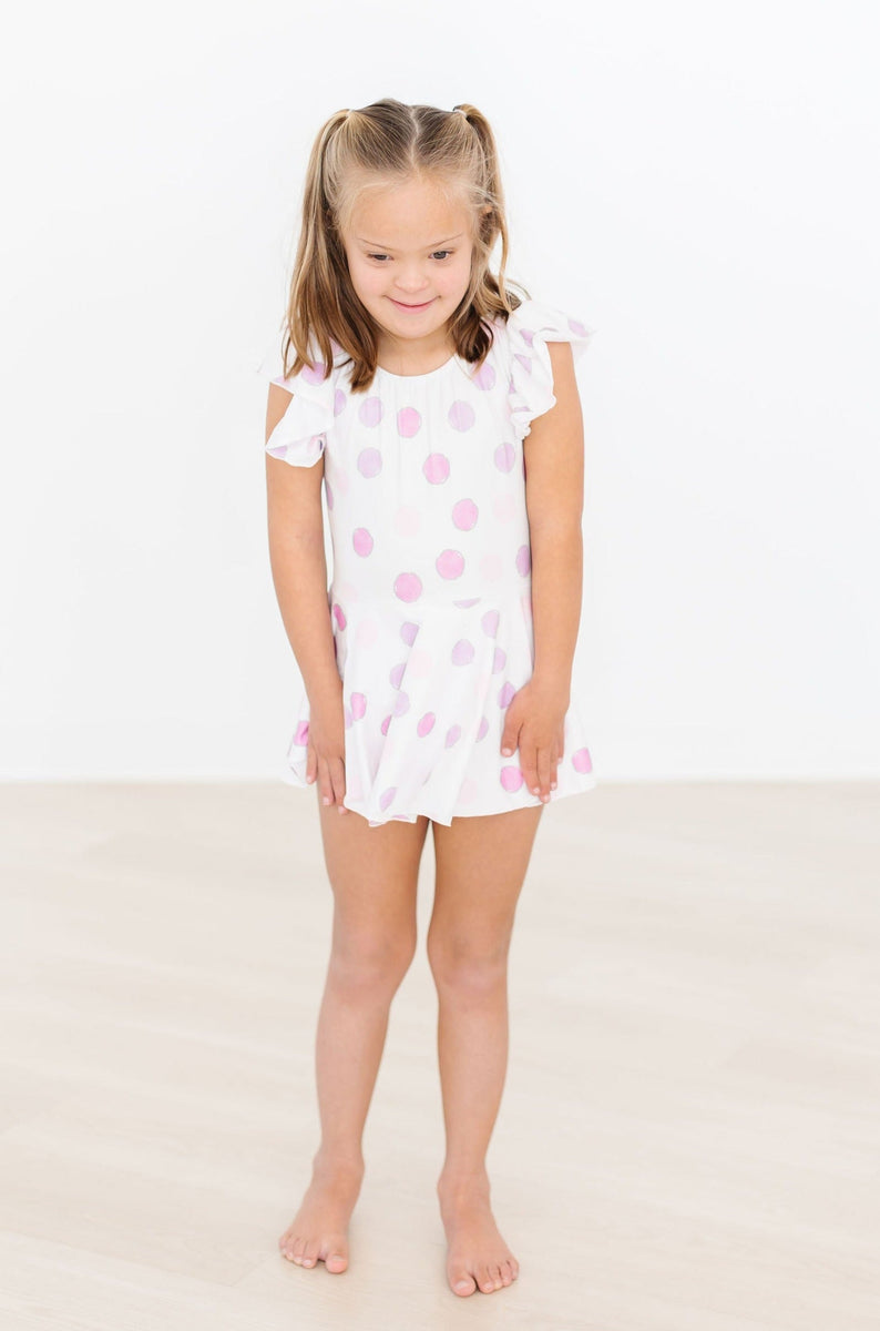 Pastell Polka Dot S/S Twirl Trikot