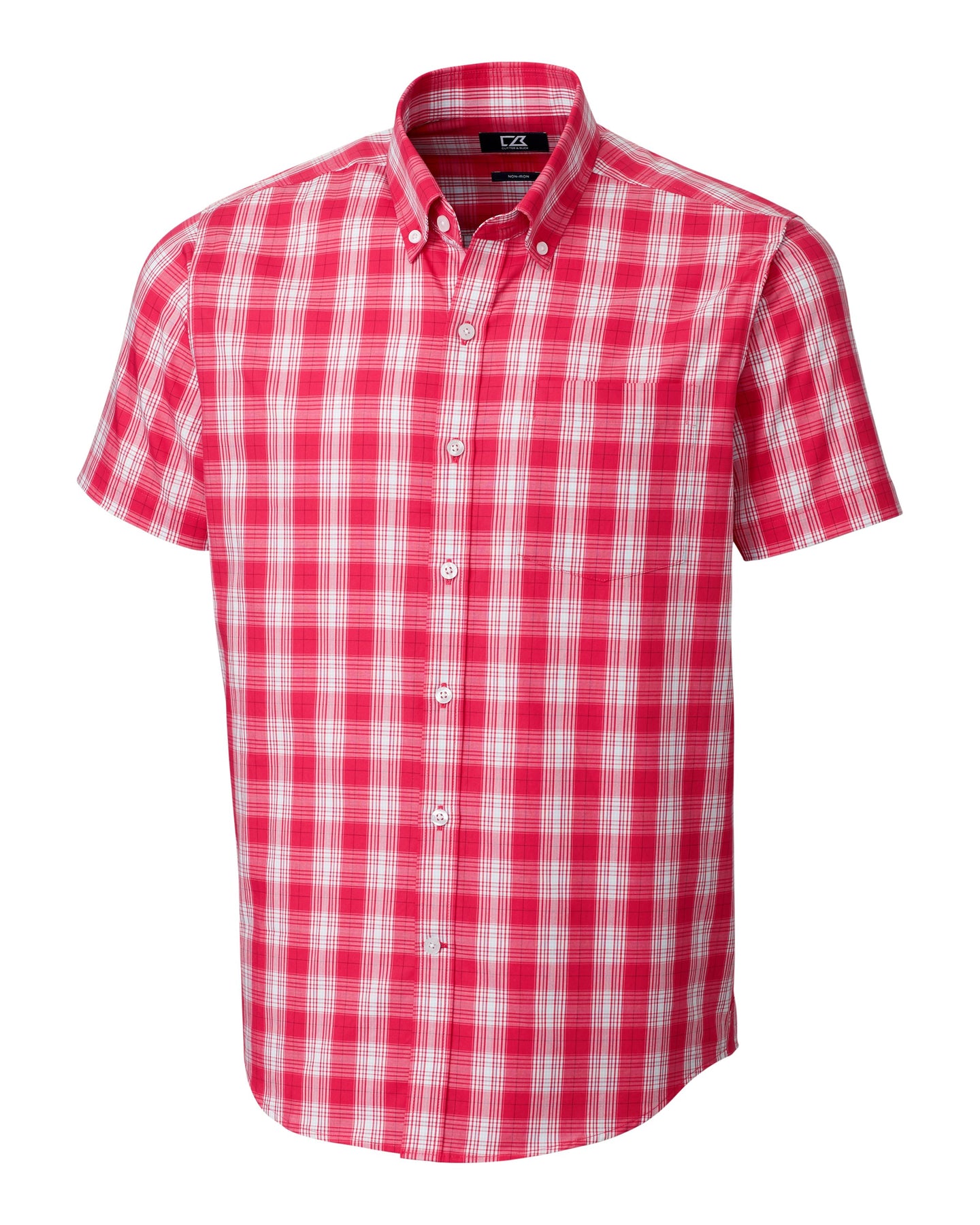 Cutter & Buck Herren Strive Shadow kariert Kurzarmshirt
