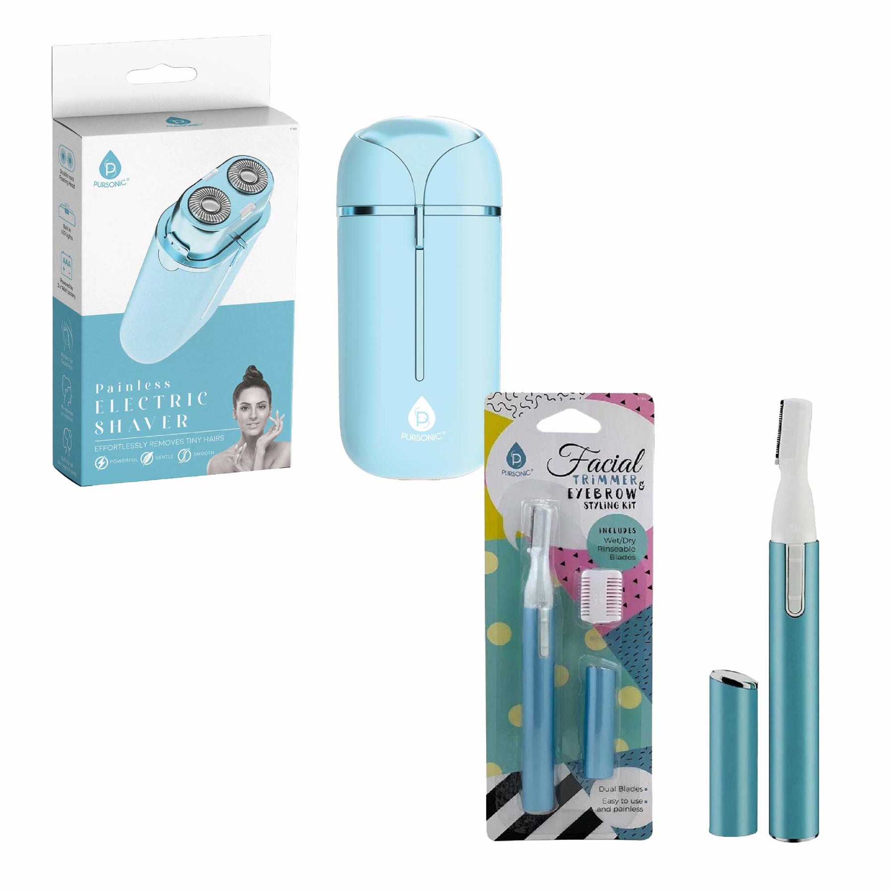 Pursonic Perfect Precision: Gesichtstrimmen, Brow Styling und schmerzloses Rasieren in einem Kit
