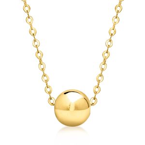 RS Pure Von Ross-Simons Italienische 14kt Gelbgold Perlen Halskette