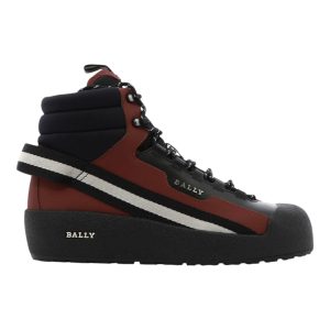 Bally Clyde 6301598 Herren Schwarz/Heritage Rot Schneestiefel
