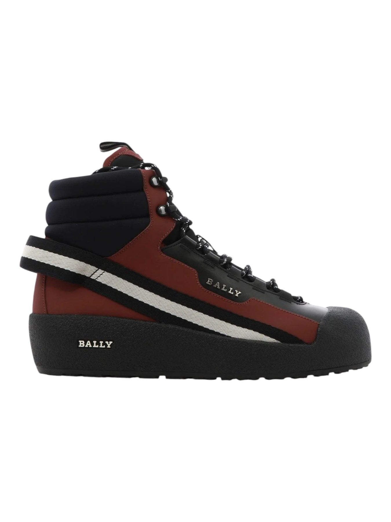 Bally Clyde 6301598 Herren Schwarz/Heritage Rot Schneestiefel