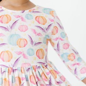 Spooky Sweetheart 3/4-Ärmel-Taschen-Twirl-Kleid