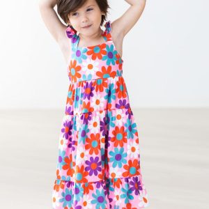 Retro-Daydream-Rüschen-Maxikleid