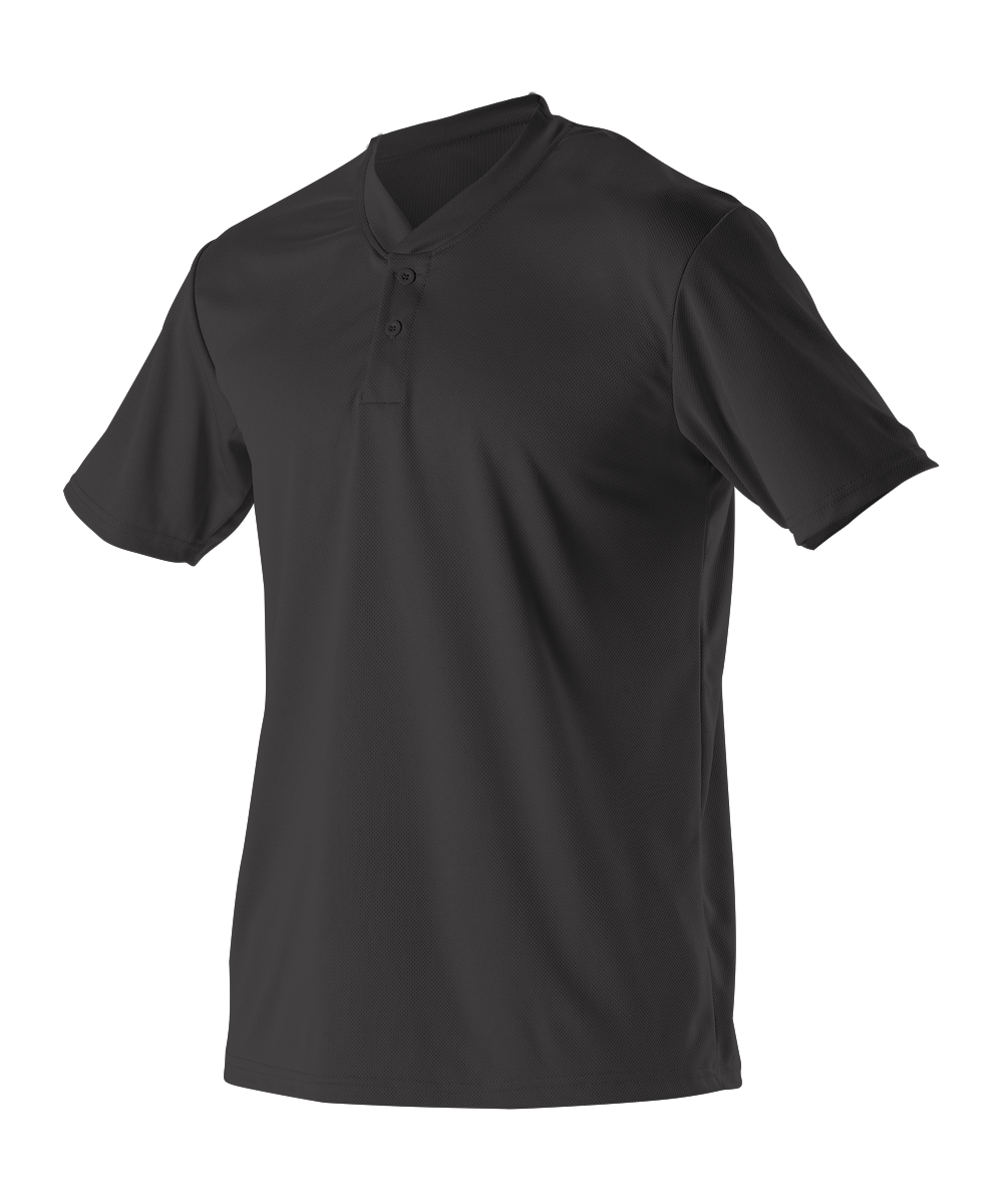 Alleson Erwachsener Baseball 2 Knopf Henley Jersey