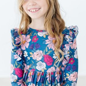 Vintage Garten Rüschen Twirl Kleid