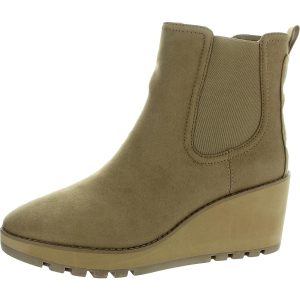 Portia Reißverschluss Mikrofaser-Keilstiefel