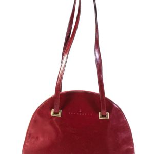 Trussardi Damen Leder Umhängetasche Rot