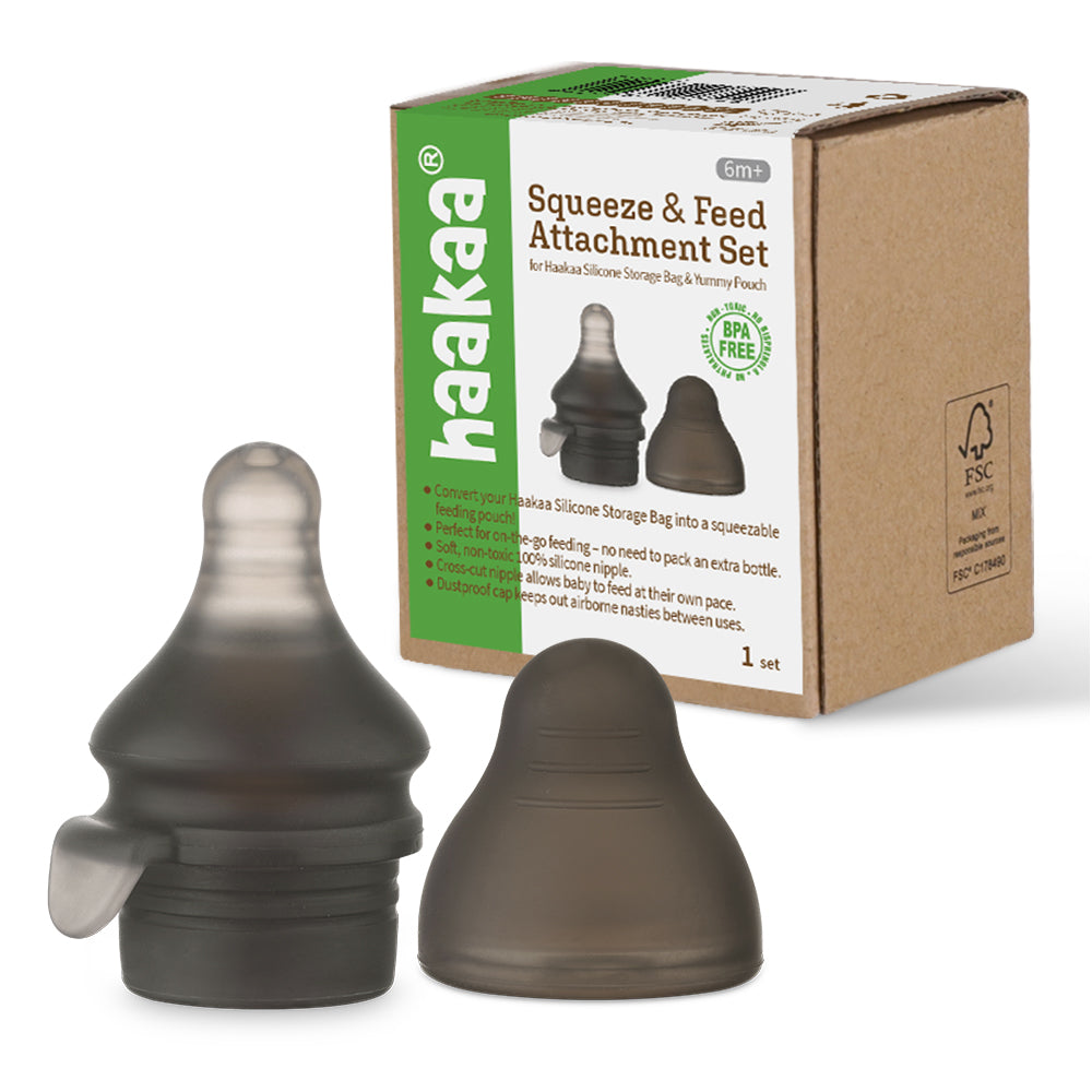 Haakaa Silikon Squeeze & Feed Aufsatz Set