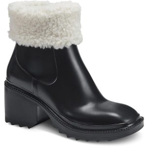 Eadin gepolsterte Regenstiefel mit Kunstpelzbesatz