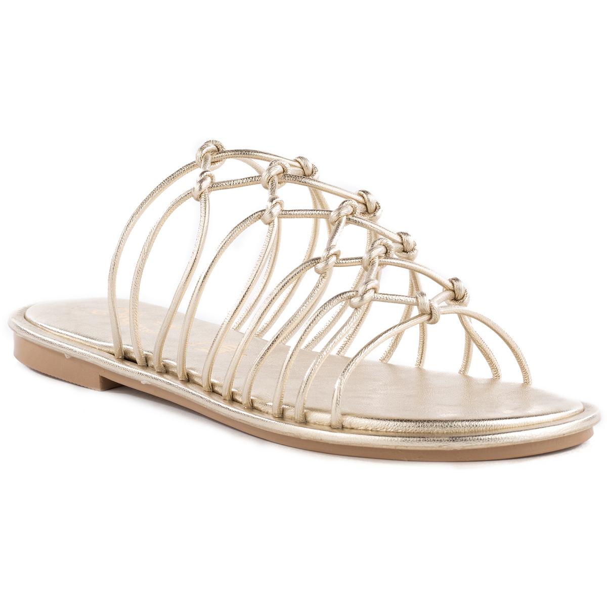 Authentische Kunstleder offene Zehen Gladiator Sandalen