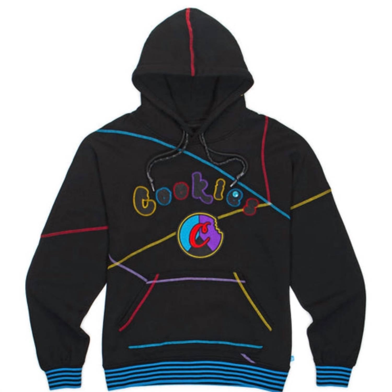 Herren Show & Prove Fleece Pullover Kapuzenpullover in schwarz