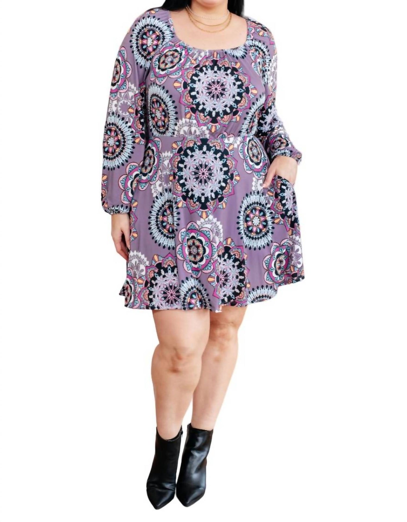 Ihre beste Idee Skort Kleid in lila