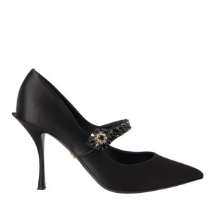 Dolce & Gabbana Mary Jane Crystal Heels Pumps Damenschuhe (Gebraucht)