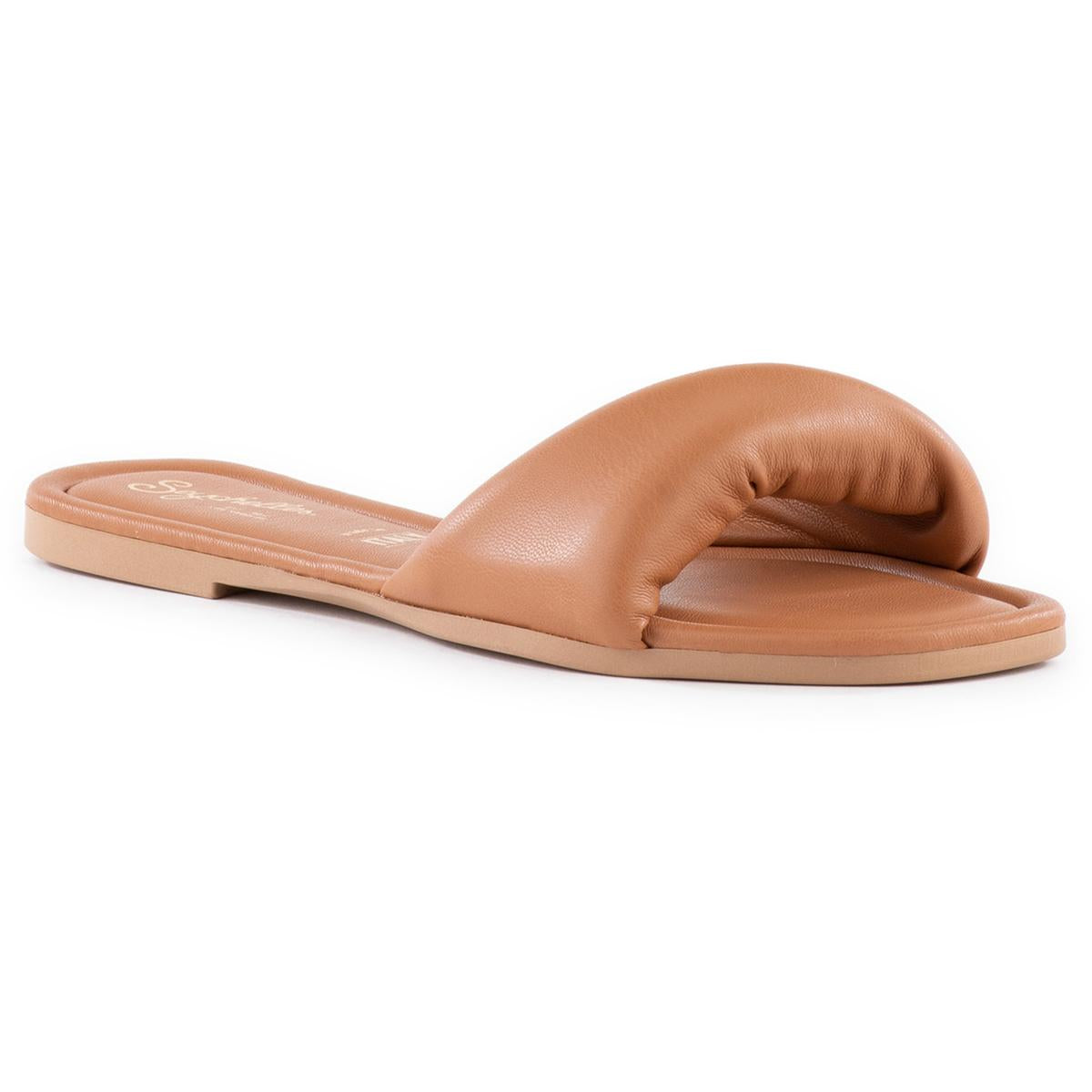 Atem der frischen Luft Criss-Cross Kunstleder Slide Sandalen