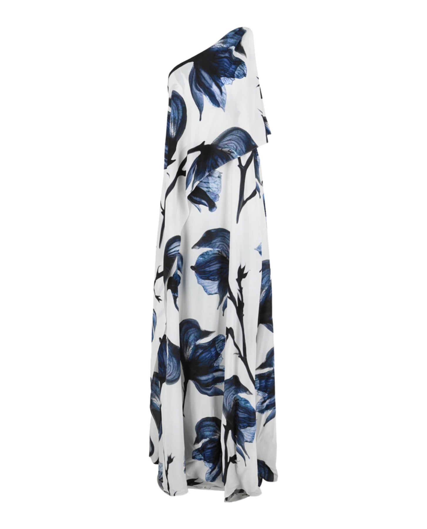 Einschultriges Drapiertes Maxikleid